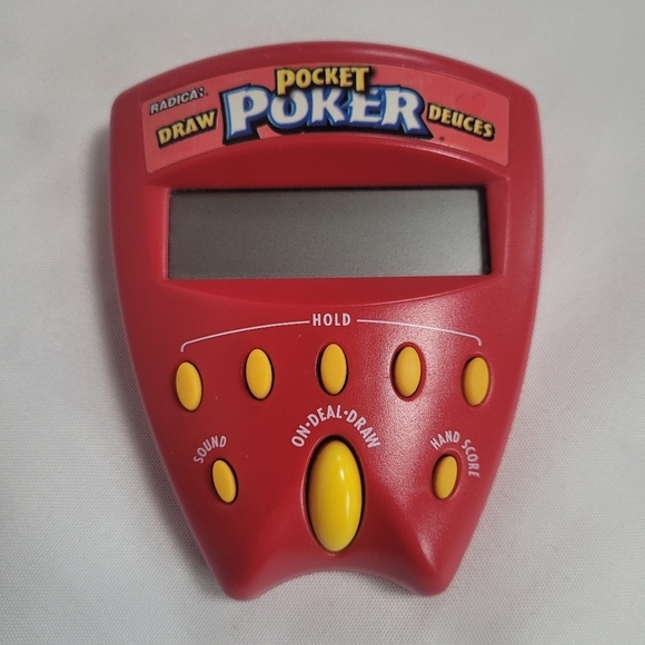 VTG 1999 Radica Pocket Poker Draw & Deuces Handheld Electronic Game - Picture 1 of 8